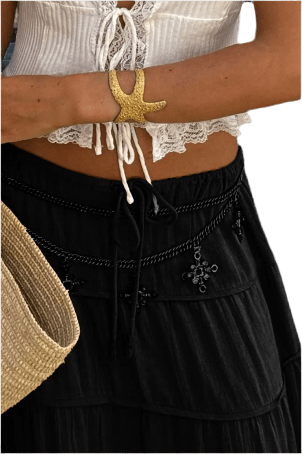 Boho Chic Tiered Maxi Skirt - Versatile & Stylish - Image 2